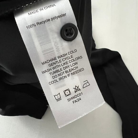 Quince Commuter Stretch Pique Long Sleeve Button Down Shirt Black Men Small - Picture 8 of 10